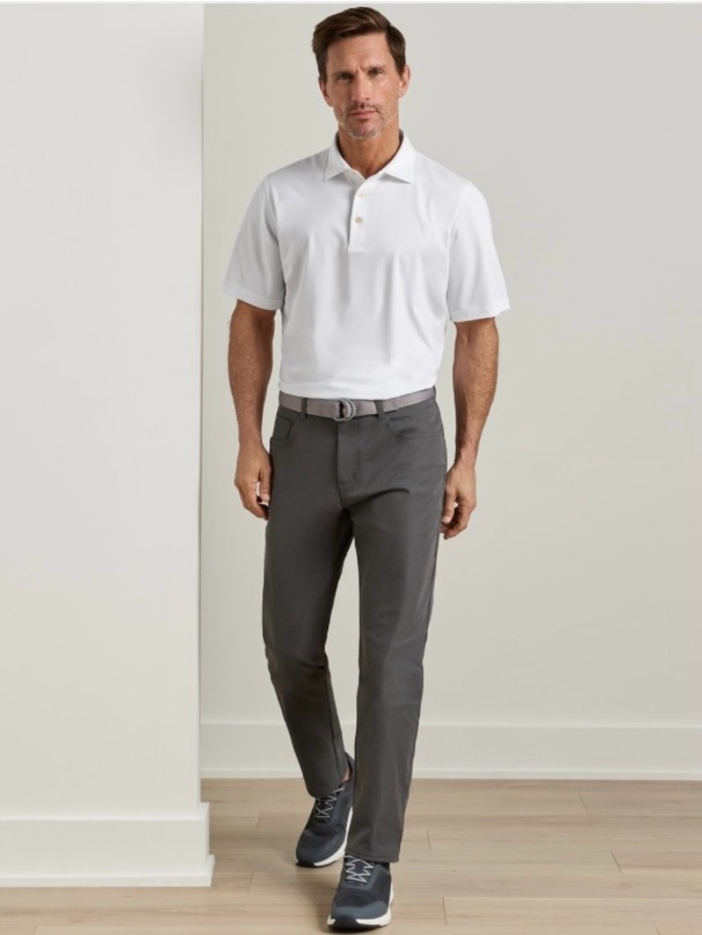 Peter Millar Crown Sport eb66 Performance 5-Pocket Pants Mens 34/32 Dark Gray